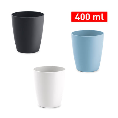 Plastic Forte Classic  - Set de 12 Vasos de Agua de 400 ml Reutilizables. Surtido BAG