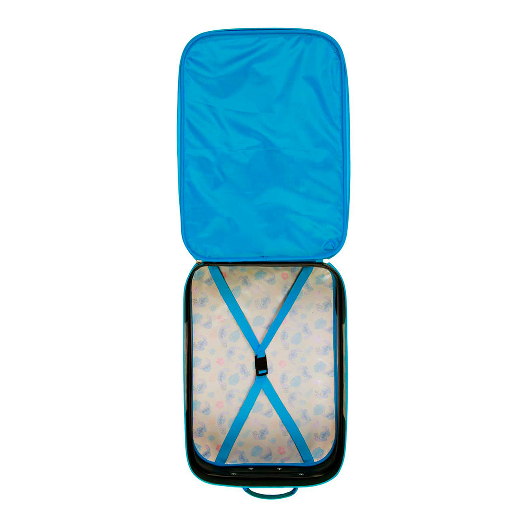 KARACTERMANIA - Maleta Infantil Trolley Soft 3D de 2 Ruedas Disney Lilo y Stitch Ocean