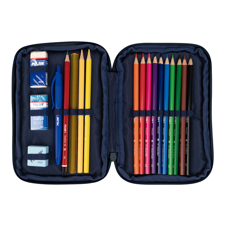 MILAN - Plumier de 2 Pisos con Contenido de 36 Piezas. Colección 430 since 1918. Beige