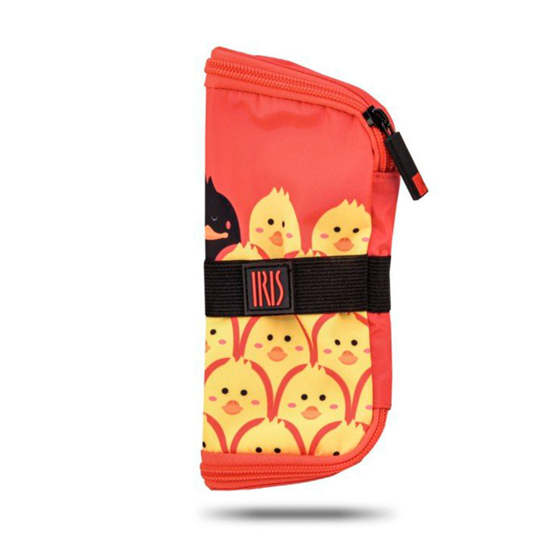 IRIS Zipper Roll Friends - Porta Sandwich Infantil Plegable y Flexible con Cremallera. Chicks