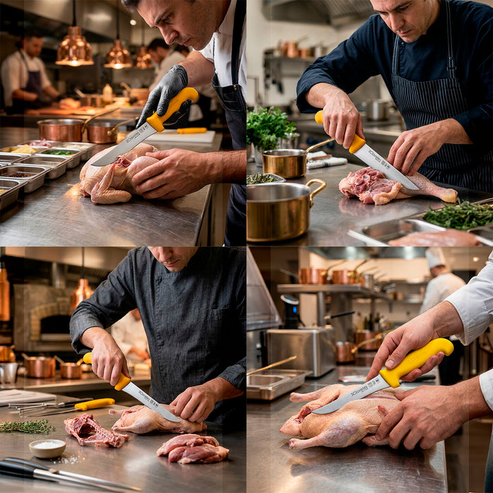 3 Claveles Proflex Max - Cuchillo Profesional Deshuesador Ergonomico NSF