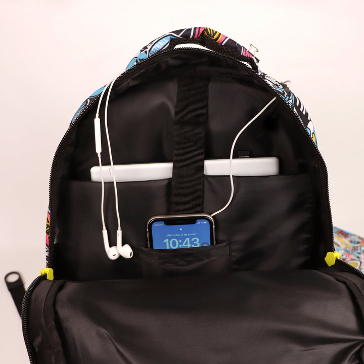 Grafoplás - Mochila Escolar BigPack Reforzada de 3 Compartimentos y Divisor para Portátil. NYC