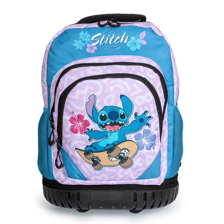 KARACTERMANIA - Disney Lilo y Stitch Mochila Escolar con Ruedas Trolley GTS FAN