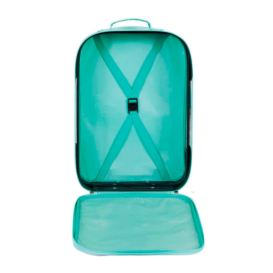 KARACTERMANIA - Maleta Infantil Trolley Soft 3D de 2 Ruedas Disney Lilo y Stitch Love