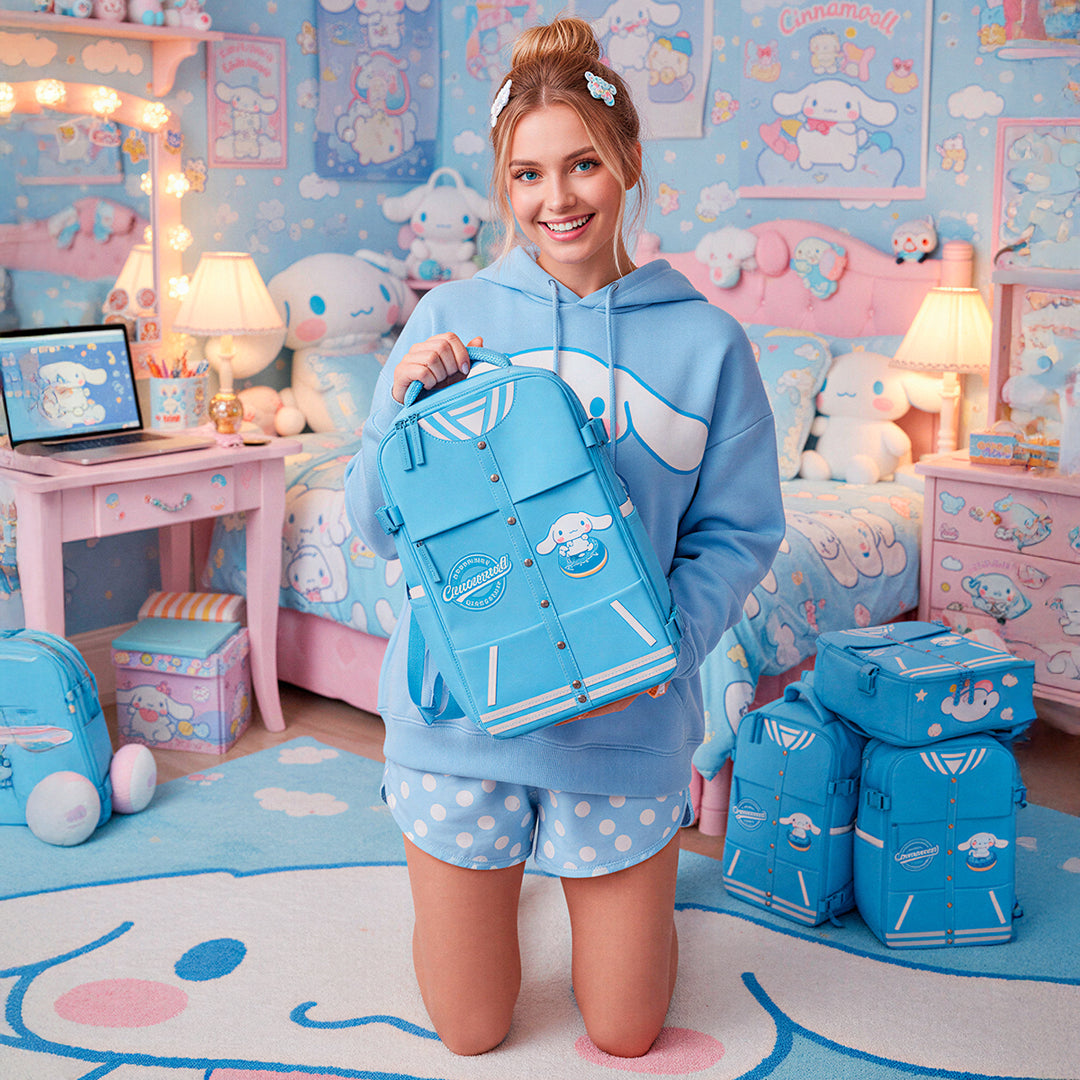 MERCURY Varsity - Mochila de Cabina Bajo Asiento Avión. Ligera e Impermeable. Cinnamoroll