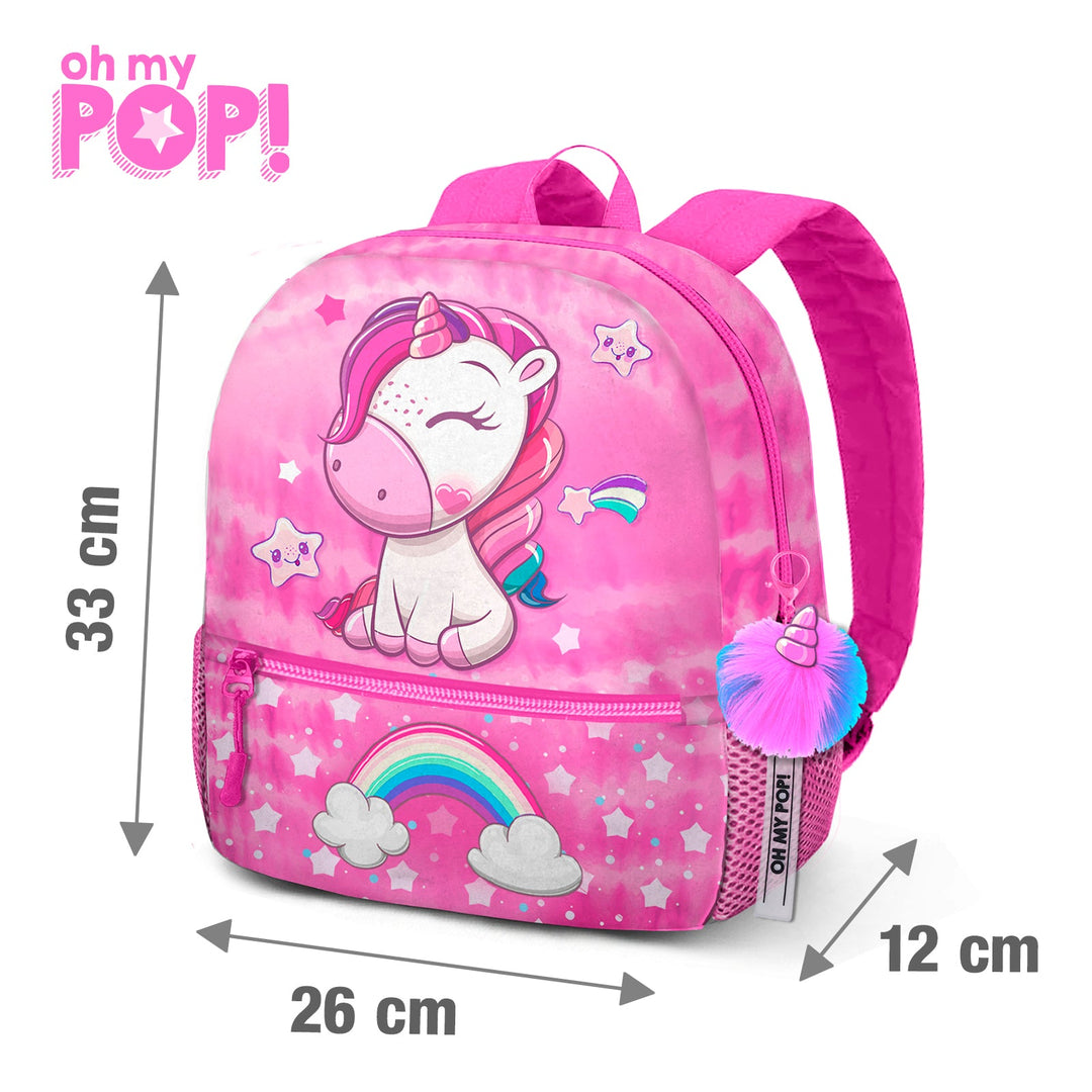 OH MY POP! Daydream - Mochila Sweet Escolar Pequeña 9.5L Impermeable. Rosa