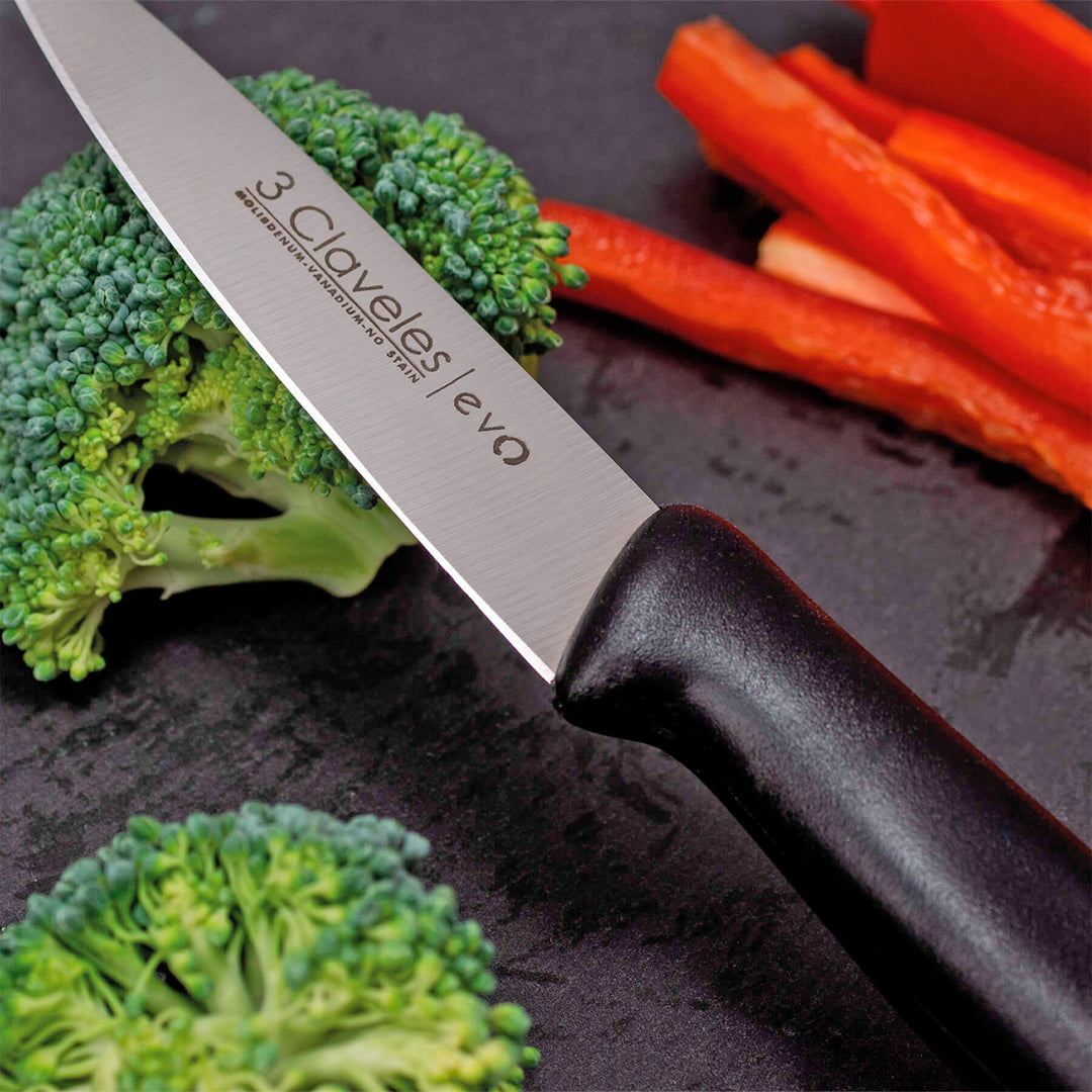 3 Claveles EVO - Cuchillo de Verduras 9 cm Acero Inoxidable Mango Polipropileno