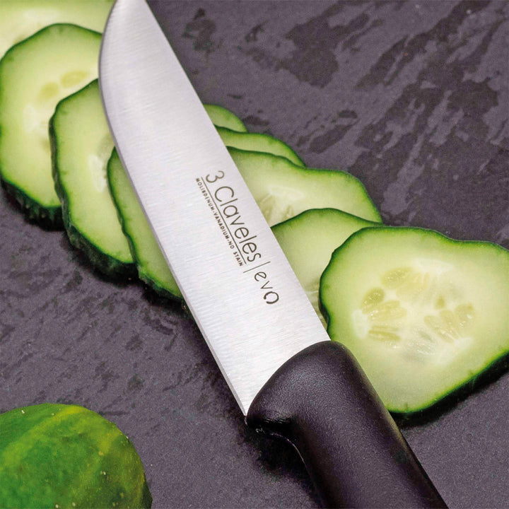 3 Claveles EVO - Cuchillo de Cocina 11 cm Acero Inoxidable Mango Polipropileno