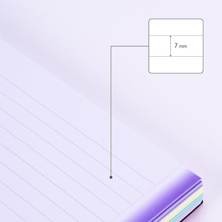 MILAN Sunset - Pack 3 Cuadernos A4 Espiral y Tapa Dura. Papel Pautado 120 Hojas 95gr