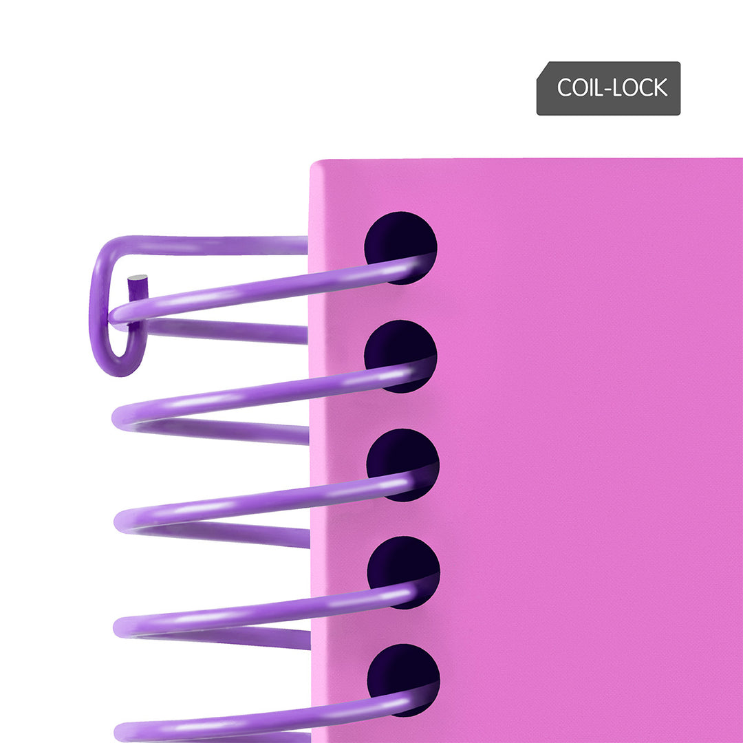 MILAN Sunset - Pack 3 Cuadernos A4 Espiral y Tapa Dura. Papel Cuadriculado 90 Hojas 95gr Amarillo