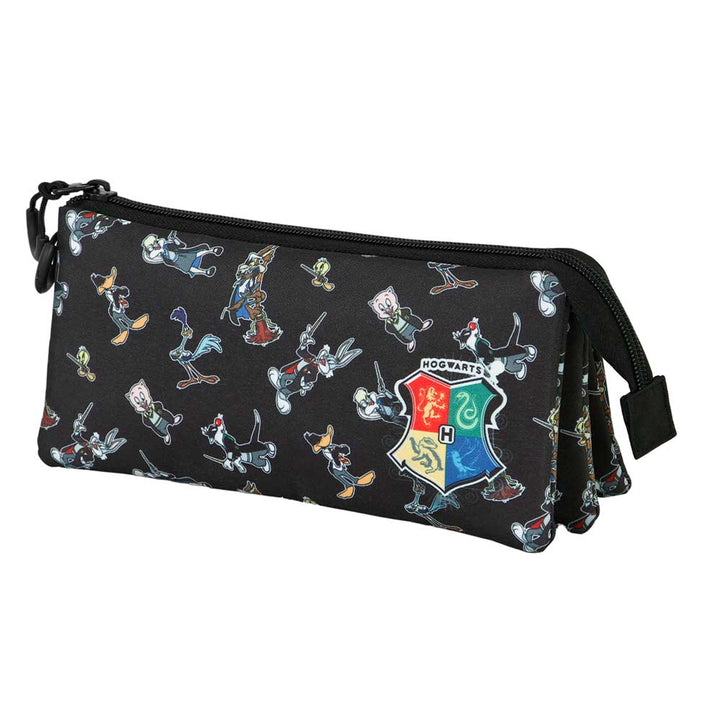 Looney Tunes - Estuche Escolar Triple Portatodo con 2 Cremalleras. Edición Harry Tunes