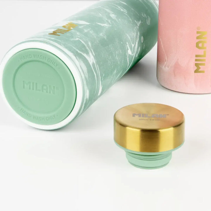 MILAN Lava - Botella Térmica Reutilizable 0.6L en Acero Inoxidable. Verde