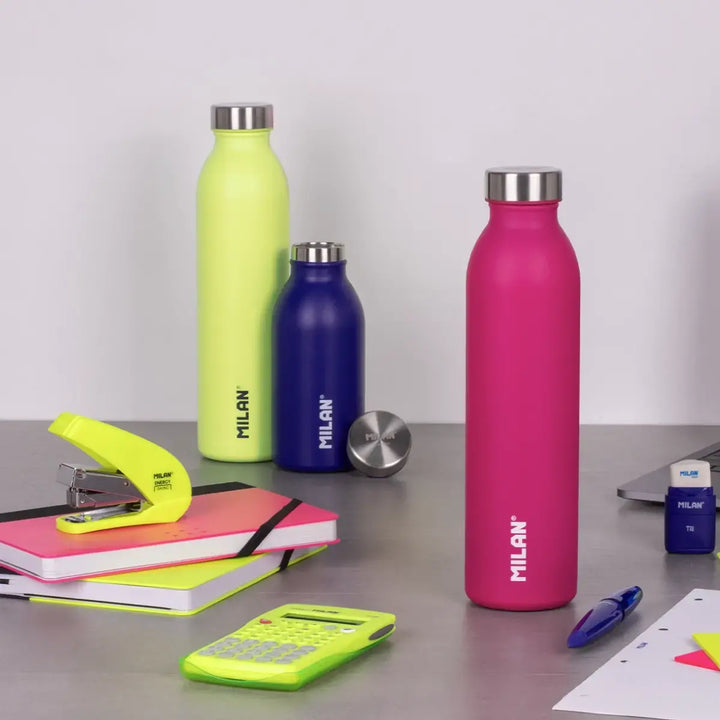 MILAN Acid - Botella Térmica Reutilizable 0.6L en Acero Inoxidable. Rosa