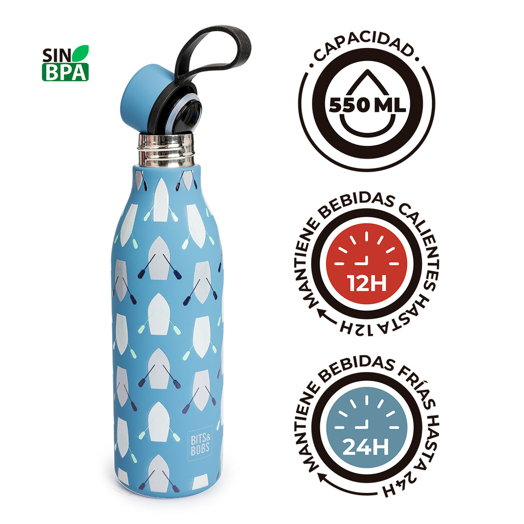 Grafoplas BitsBobs  - Botella Térmica Reutilizable de 0.55L con Interior Cerámico