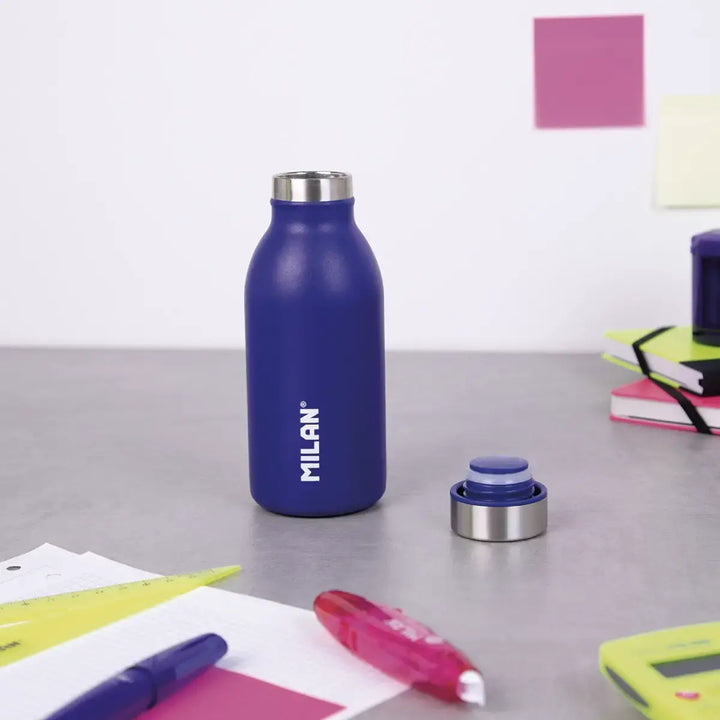MILAN Acid - Botella Térmica Reutilizable 0.35L en Acero Inoxidable. Azul
