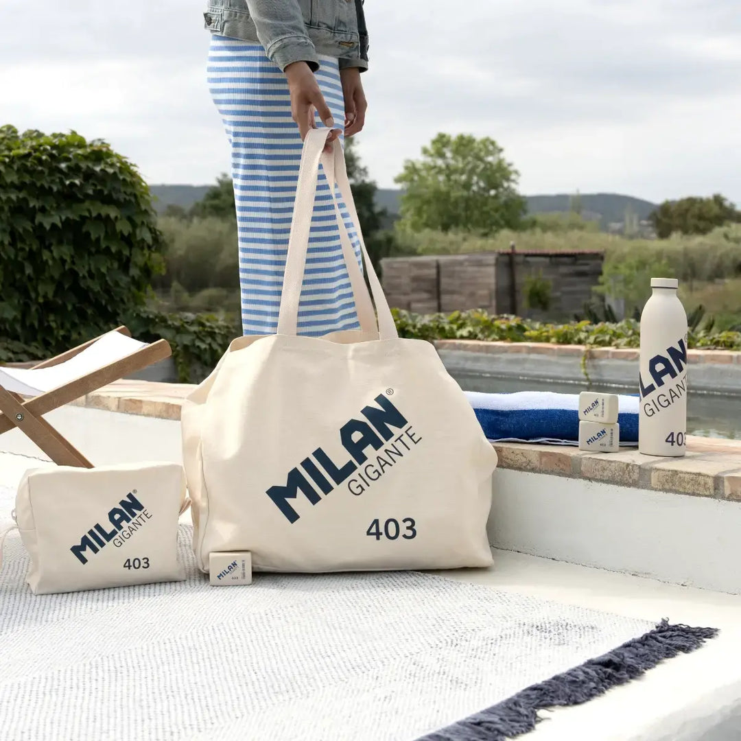 MILAN 403 Since 1918 - Botella Térmica Reutilizable 0.95L en Acero Inoxidable. Beige