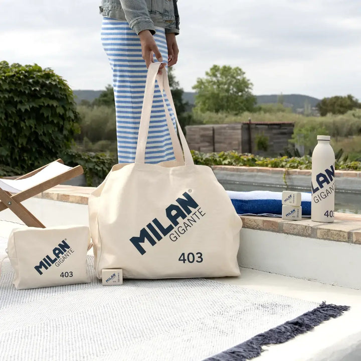 MILAN 403 Since 1918 - Botella Térmica Reutilizable 0.95L en Acero Inoxidable. Beige