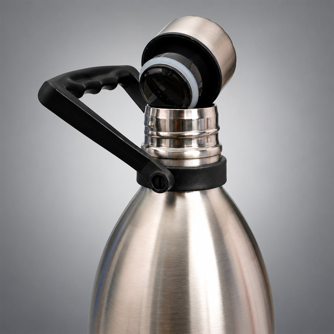 IBILI Classic - Botella Térmica con Asa de 1.6L en Acero Inoxidable de Doble Pared. Satin