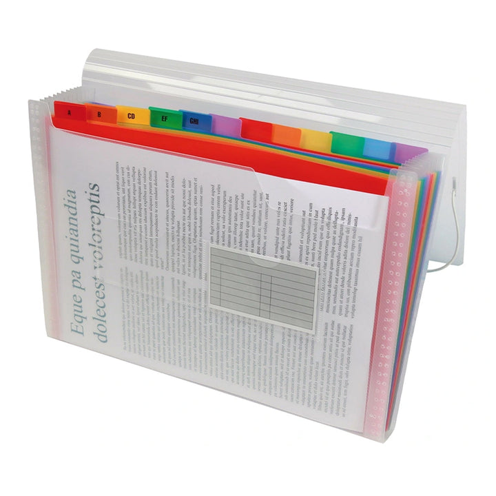 LIDERPAPEL - Carpeta Clasificadora Fuelle Polipropileno DIN A4. Spectrafile