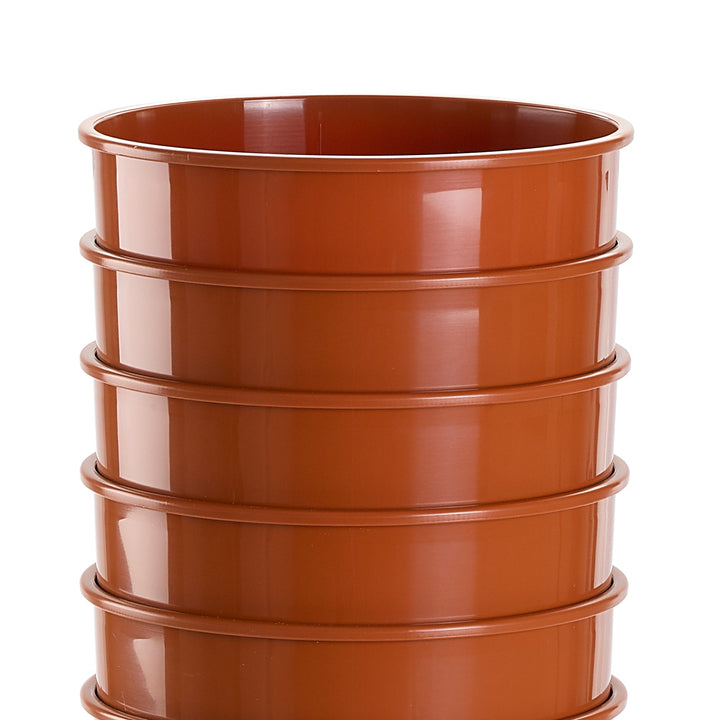 Plastic Forte - Macetero Decorativo Redondo de 20 cm para Centro de Mesa. Terracota