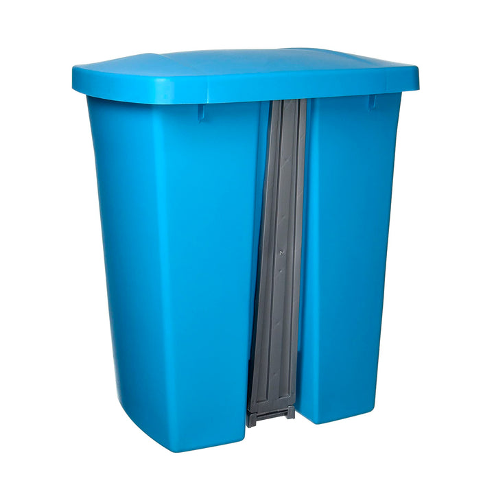 Plastiken Nature - Cubo de Basura con Pedal 25L para Cocina y Baño. Azul Oscuro