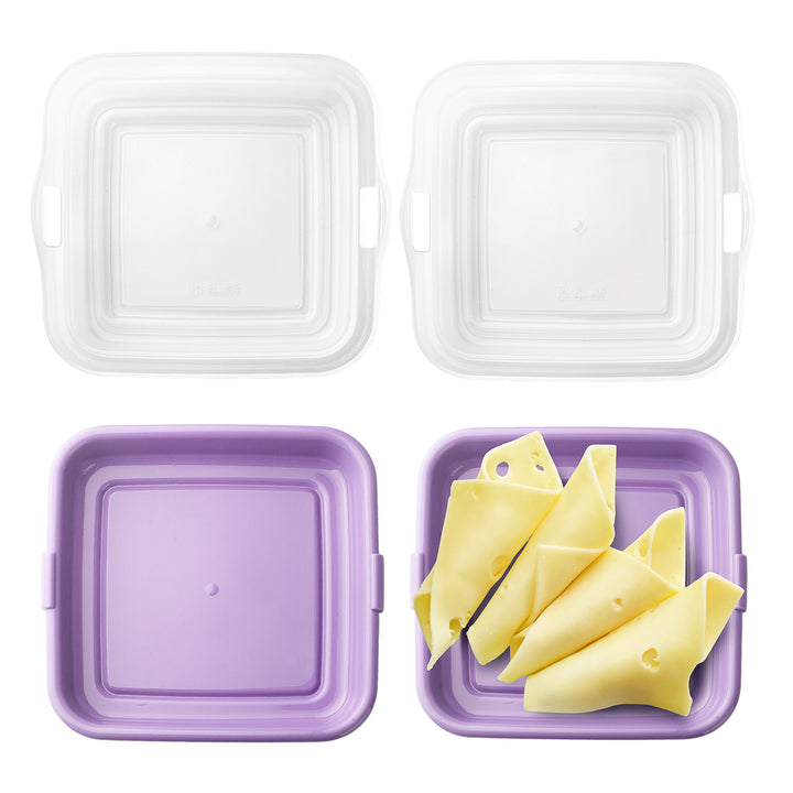 IBILI Deli - Lote de 3 Porta Alimentos para Sándwichs, Embutidos y Quesos. Beget Multicolor