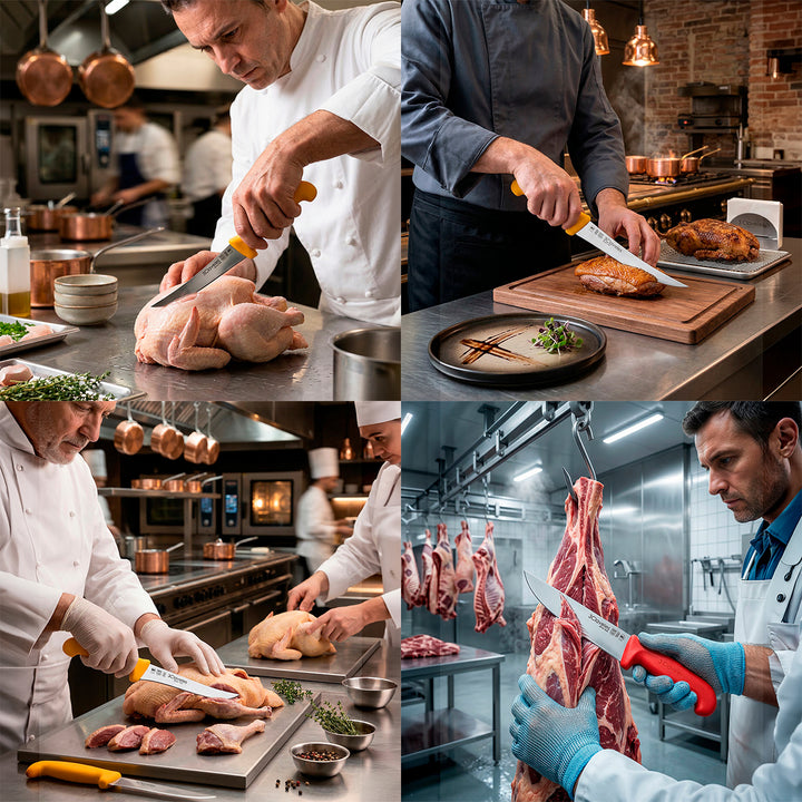 3 Claveles Proflex Max - Cuchillo Profesional Deshuesador Ergonomico NSF