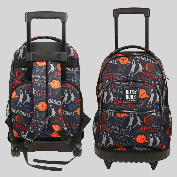 Grafoplás Design - Mochila Escolar 3 Cremalleras y Carrito Integrado. Acolchada. Mafalda Baby Cart