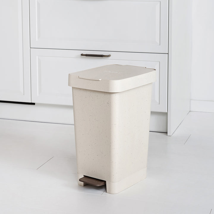 TATAY Smart - Cubo de basura 25L con Doble Apertura, Pedal Retráctil y Manual. EcoHome