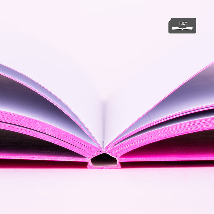 MILAN Sunset - Pack 3 Libretas A4 Encoladas. Papel Pautado 48 Hojas 95gr Rosa