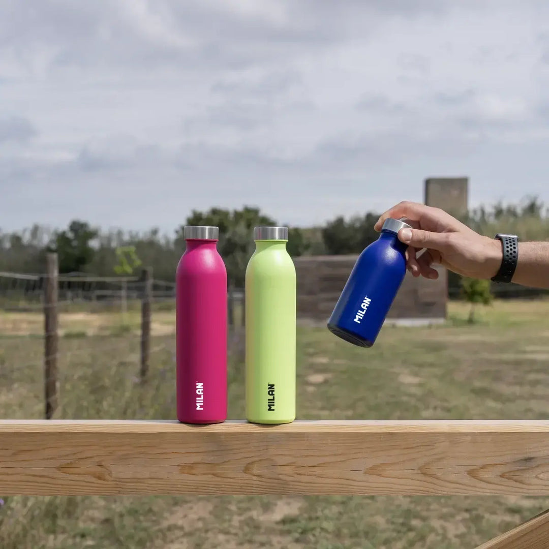 MILAN Acid - Botella Térmica Reutilizable 0.6L en Acero Inoxidable. Rosa