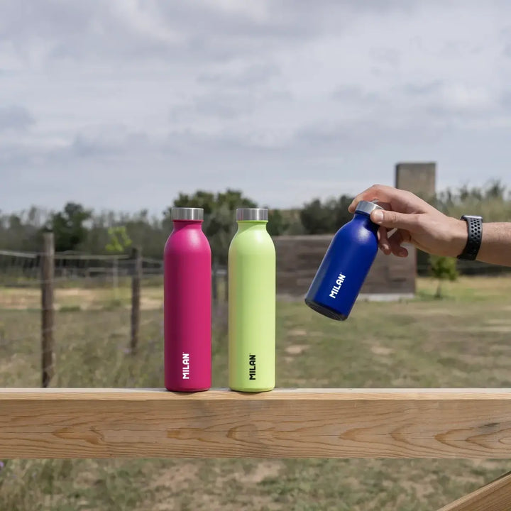 MILAN Acid - Botella Térmica Reutilizable 0.35L en Acero Inoxidable. Azul