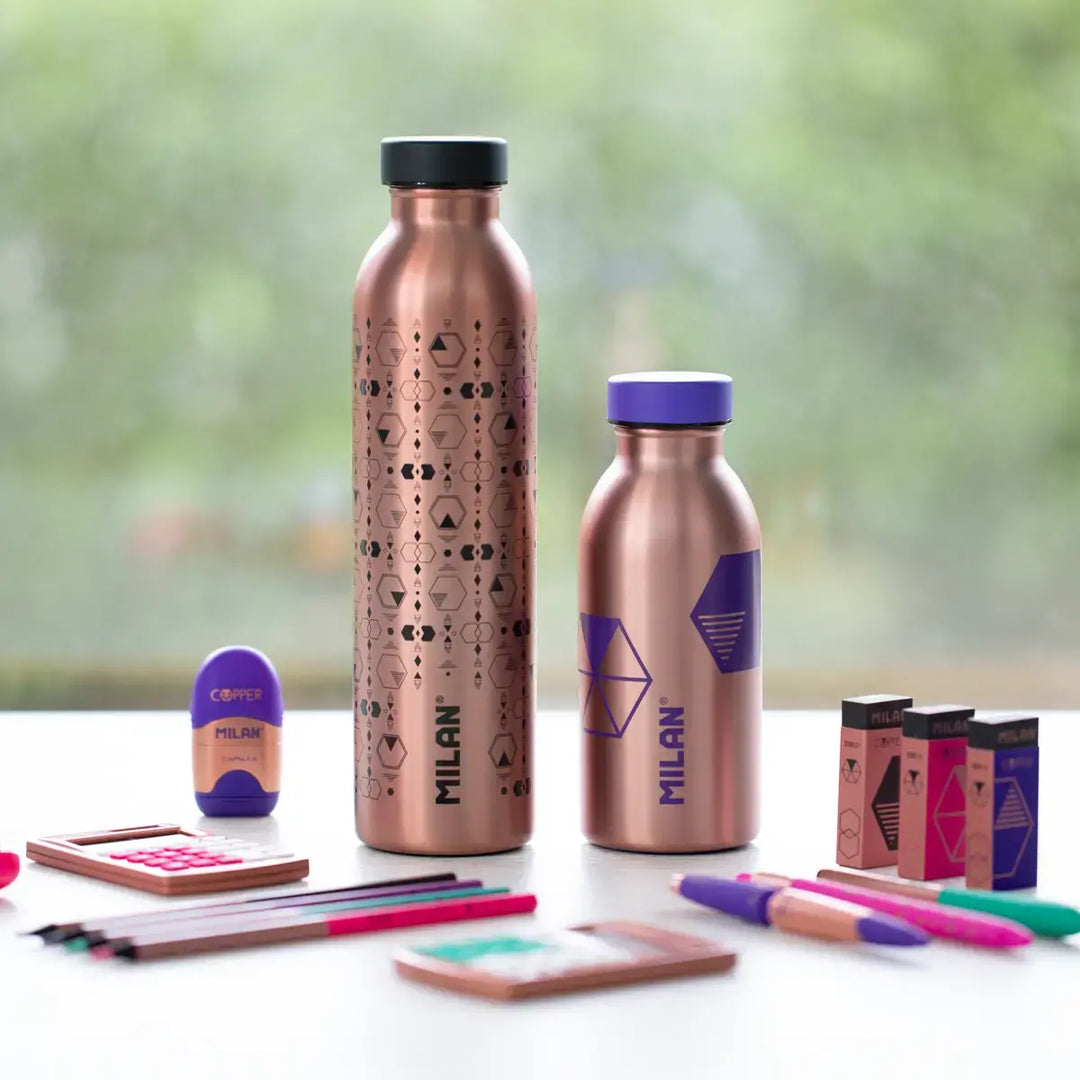 MILAN Copper - Botella Térmica Reutilizable 0.35L en Acero Inoxidable. Lila