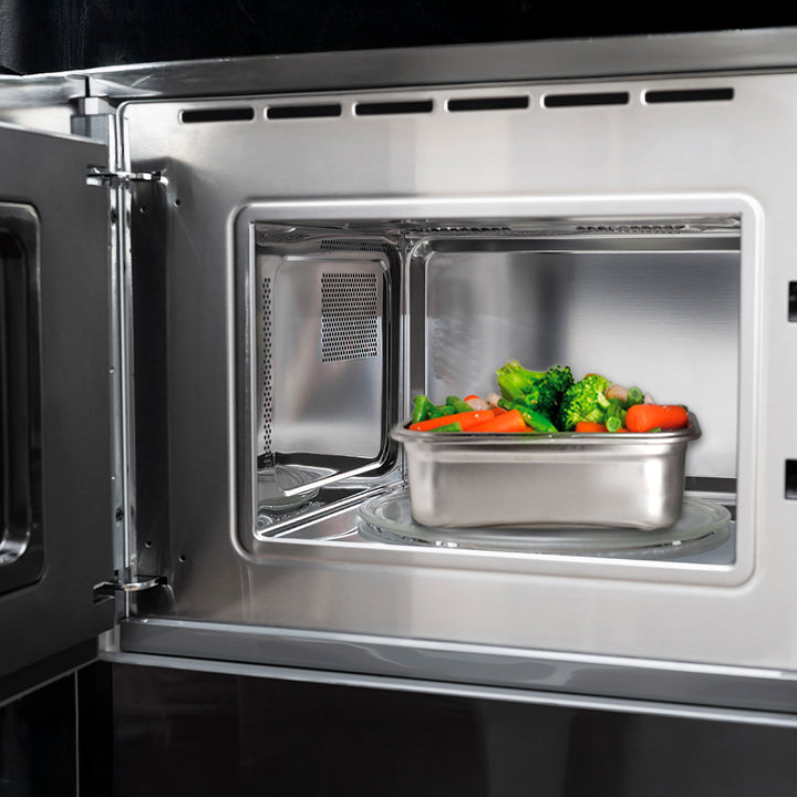 IBILI Keepklin - Lote de 3 Recipientes Cuadrados de 0.3L, 0.5L y 0.8L en Acero Apto Microondas