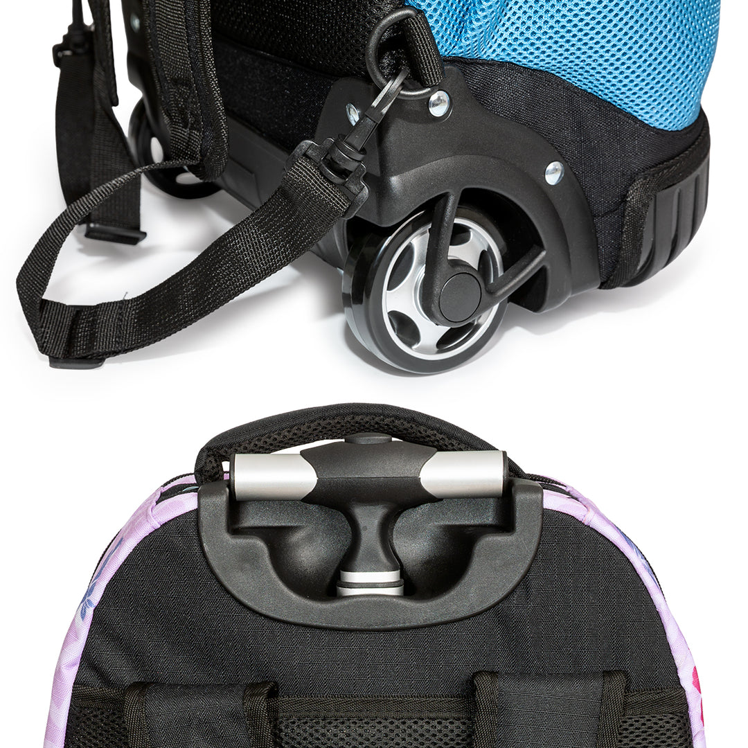 KARACTERMANIA - Miercoles Addams Mochila Escolar con Ruedas Trolley GTS FAN