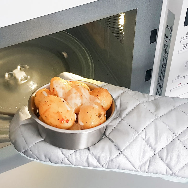 Cuitisan Simple - Lote de 4 Recipientes Redondos de 0.3L, 0.4L, 0.6L y 0.9L en Acero Apto Microondas