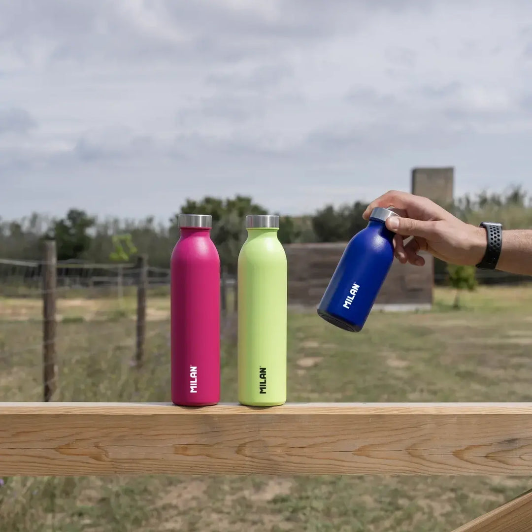 MILAN Acid - Botella Térmica Reutilizable 0.6L en Acero Inoxidable. Amarillo