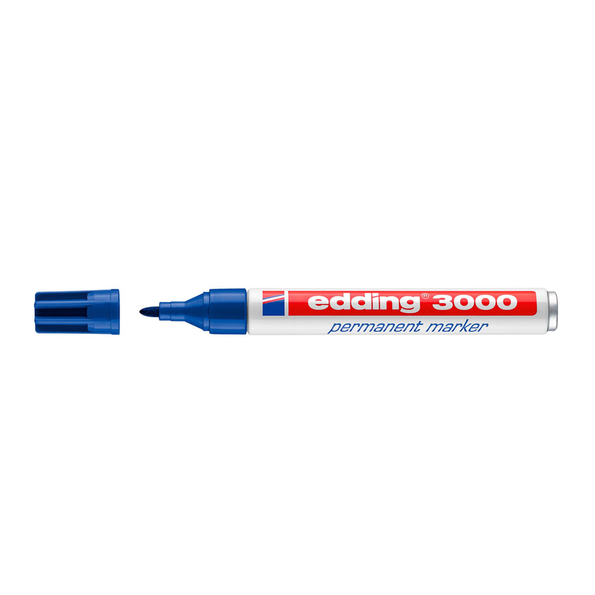 EDDING 3000 - Set de 4 Rotuladores Permanentes Punta Redonda 1.5-3 mm. Azul