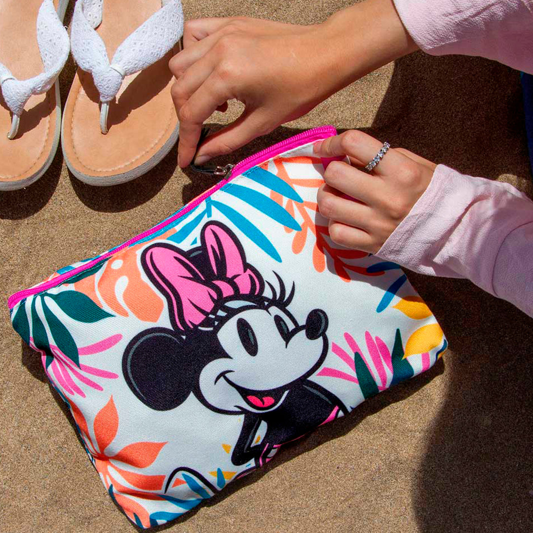 KARACTERMANIA - Bolsa de Playa Soleil con Neceser de Regalo. Minnie Mouse Island