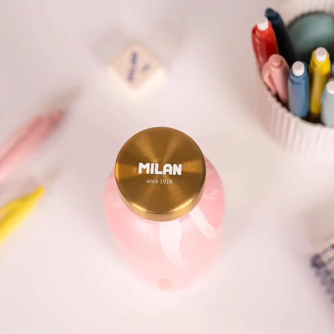 MILAN Lava - Botella Térmica Reutilizable 0.35L en Acero Inoxidable. Rosa