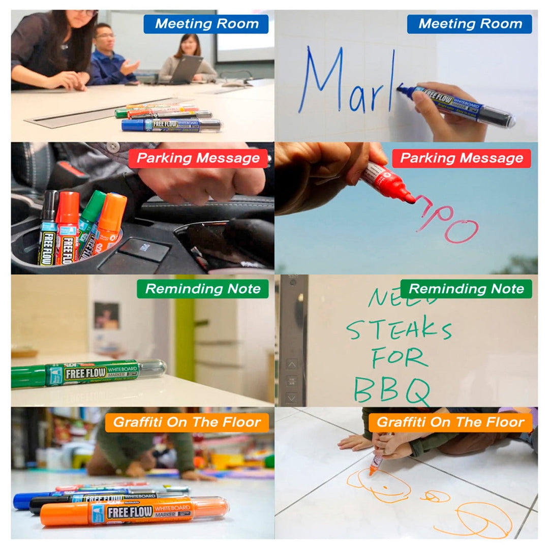 SDI Free Flow - Cartucho de Recarga para Rotulador de Pizarra Blanca. Verde