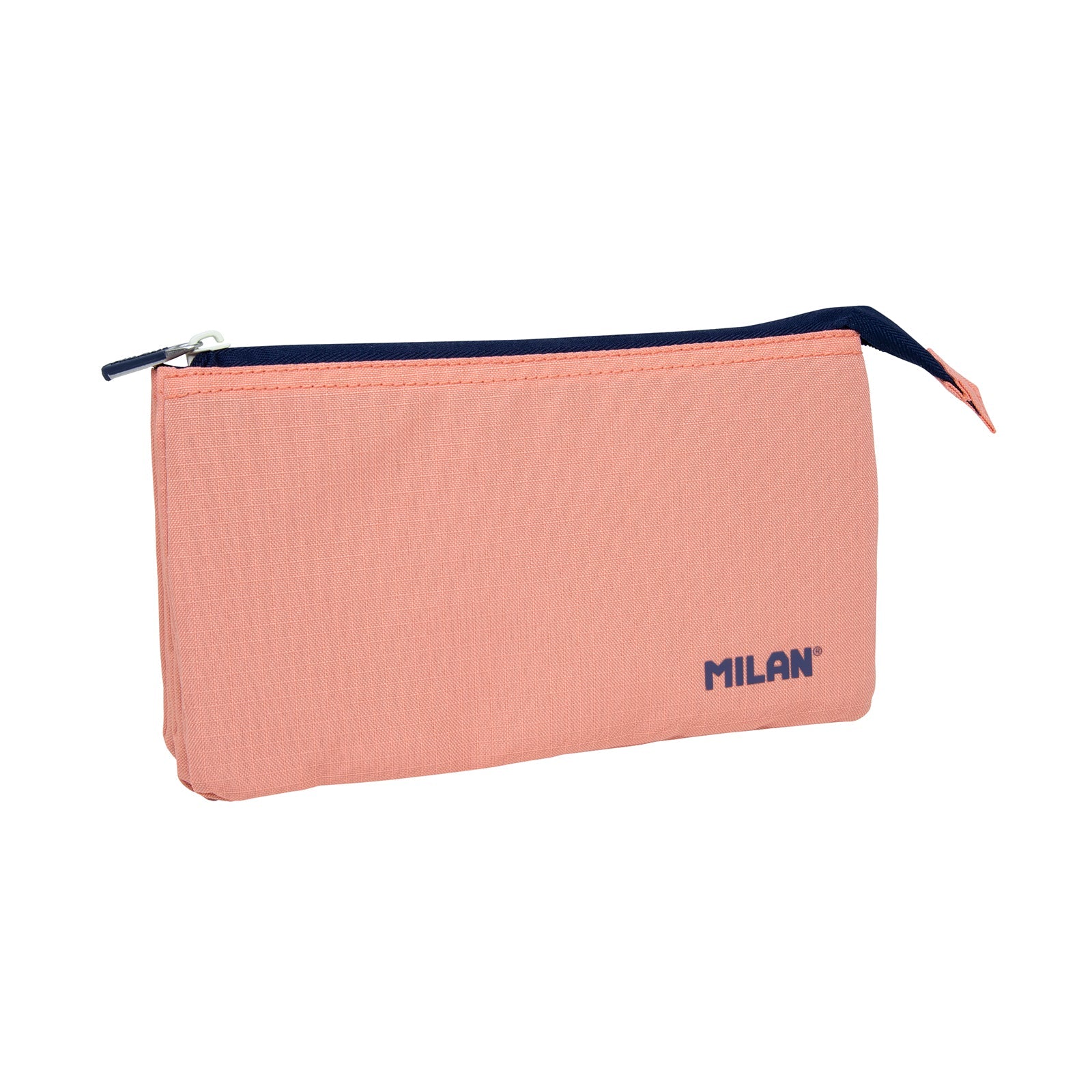 MILAN 1918 - Estuche Escolar Portatodo Rectangular de 5 Compartimentos. Rosa