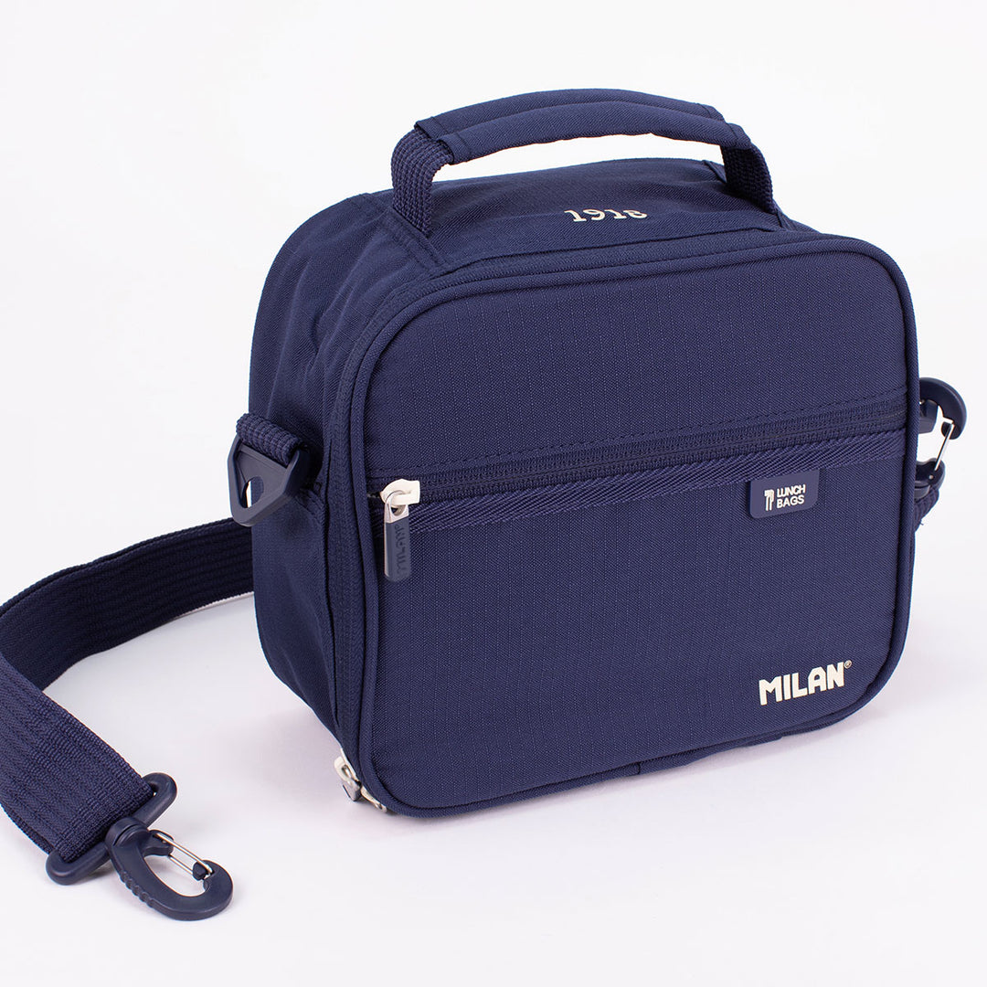 MILAN 1918 - Bolsa Isotérmica Porta Alimentos de 3.5L con 3 Recipientes. Azul Marino