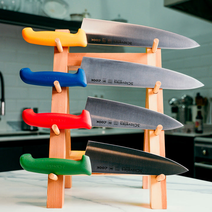 3 Claveles COOK - Cuchillo Cocinero Profesional.  Mango Ergonómico NSF