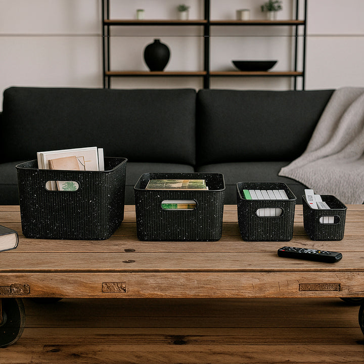 TATAY Baobab - Caja Organizadora Rectangular XL 22L Plástico PP05. Cosmic Night