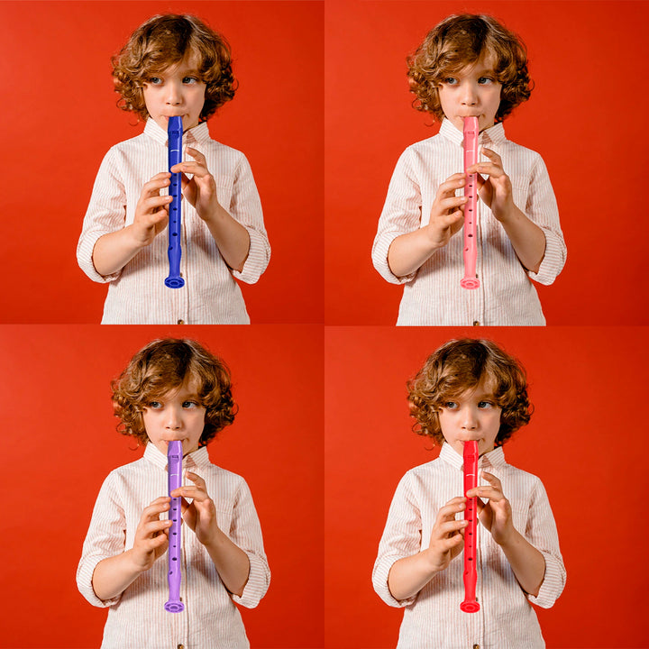 HOHNER Melody - Flauta Escolar Soprano Dulce con Funda y Varilla de Limpieza. Violeta