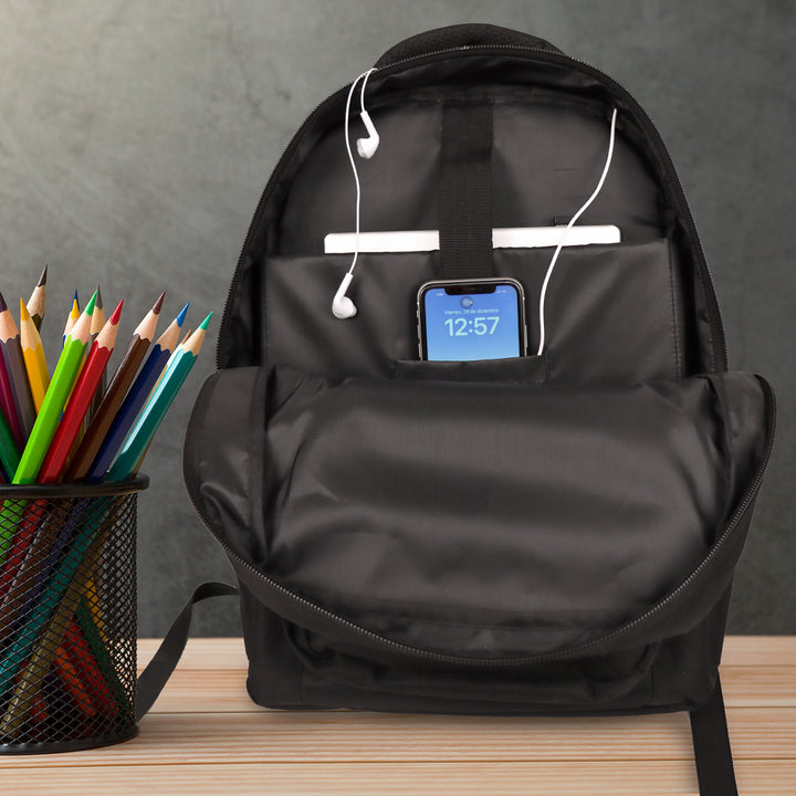 Grafoplás TidyBag - Mochila Juvenil de Multiples Bolsillos y Cremalleras para Portatil