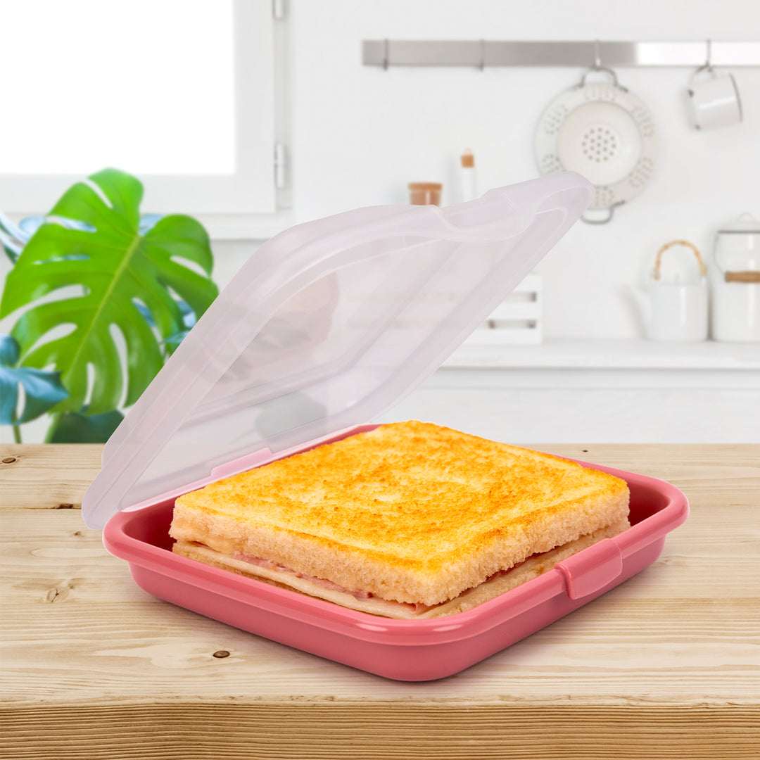 IBILI Deli - Lote de 3 Porta Alimentos para Sándwichs, Embutidos y Quesos. Beget Multicolor