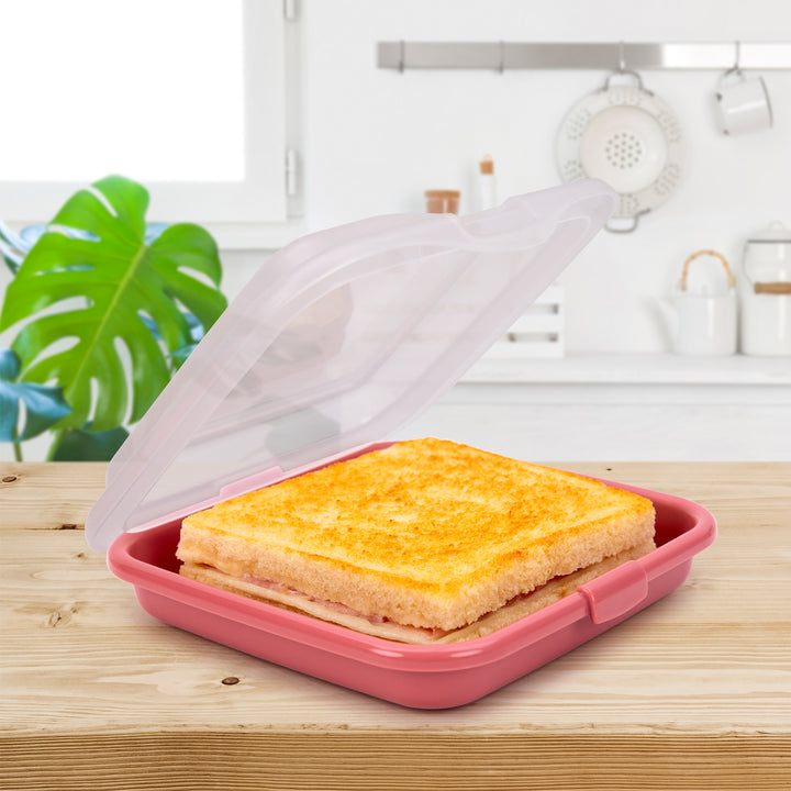 IBILI Deli - Lote de 3 Porta Alimentos para Sándwichs, Embutidos y Quesos. Beget Multicolor