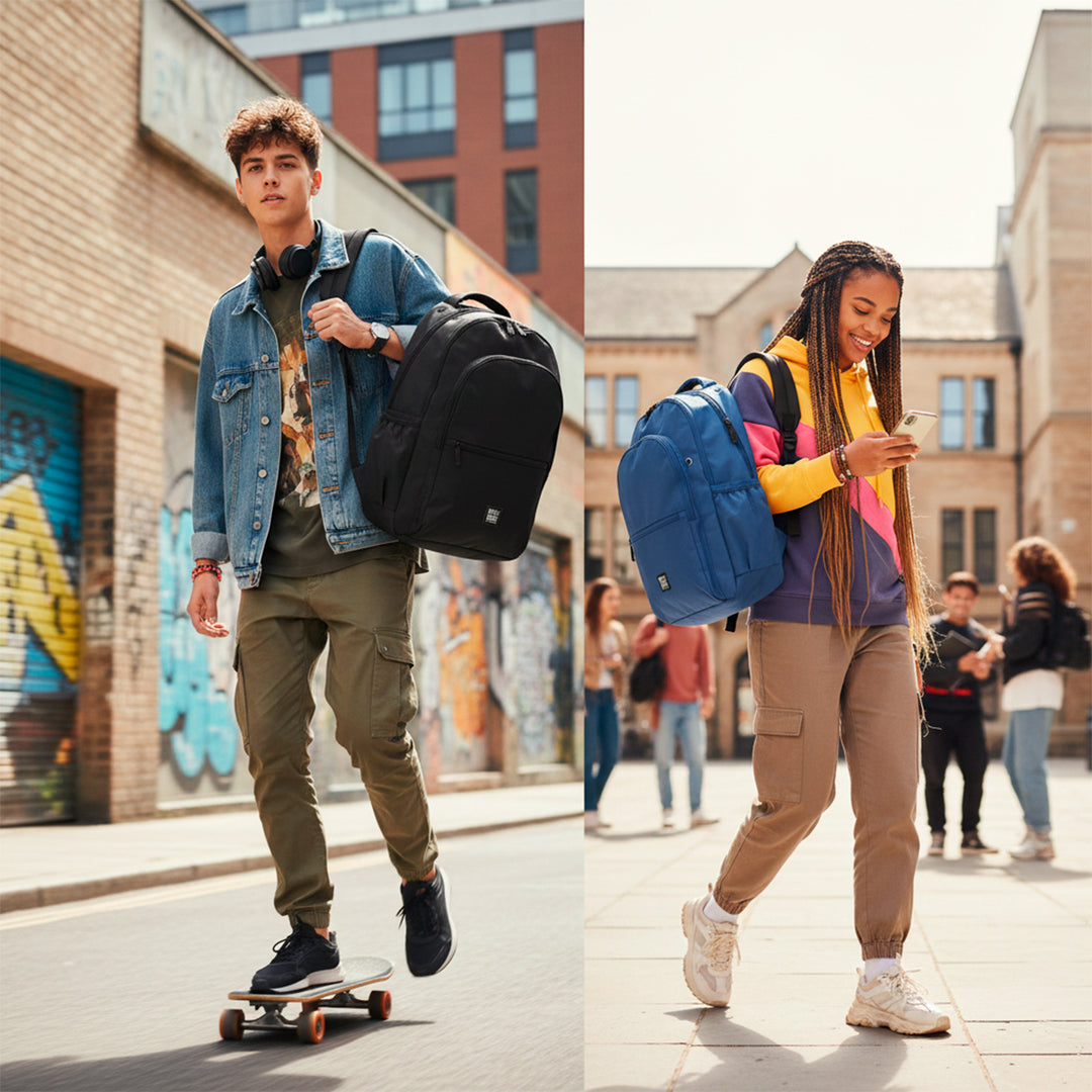 Grafoplás - Mochila Escolar 3 Cremalleras con Divisor Portátil y Adaptable Carrito